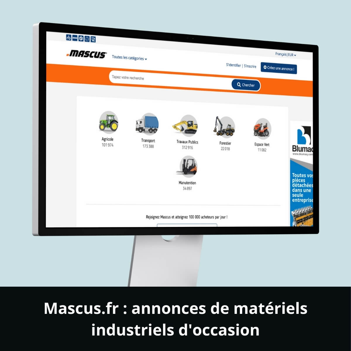 Mascus.fr&nbsp;: annonces de matériels industriels d'occasion