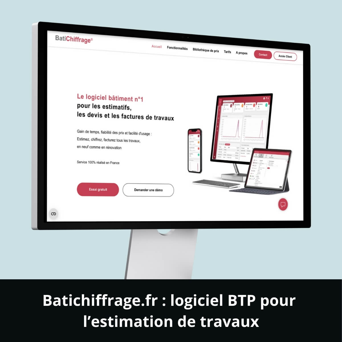 Batichiffrage.fr&nbsp;: logiciel BTP pour l’estimation de travaux