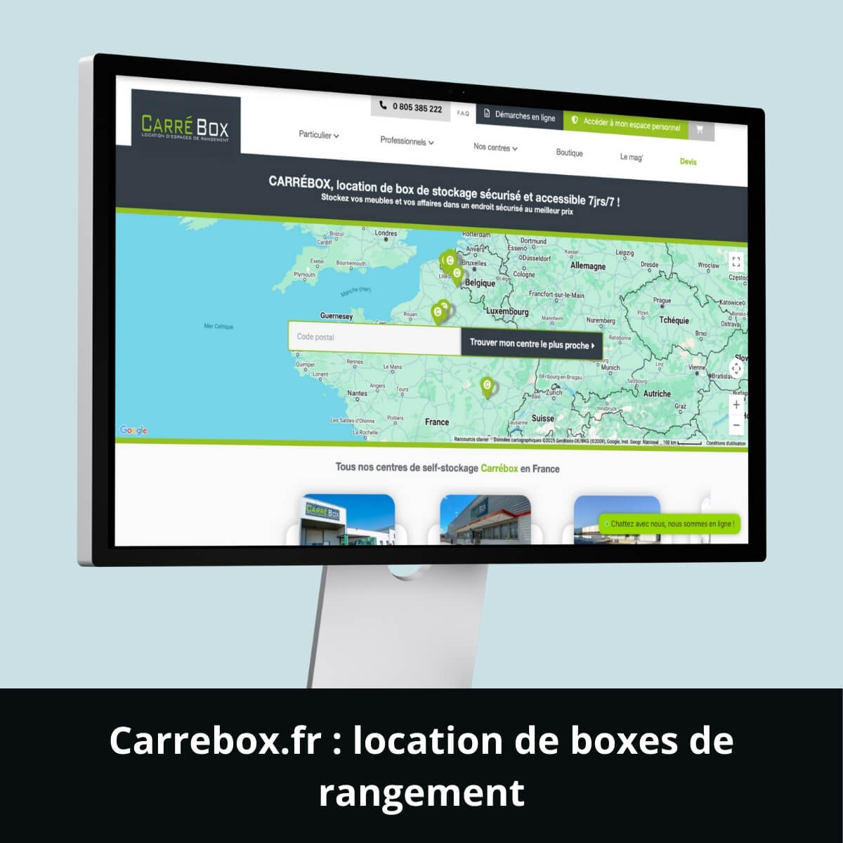 Carrebox.fr&nbsp;: location de boxes de rangement
