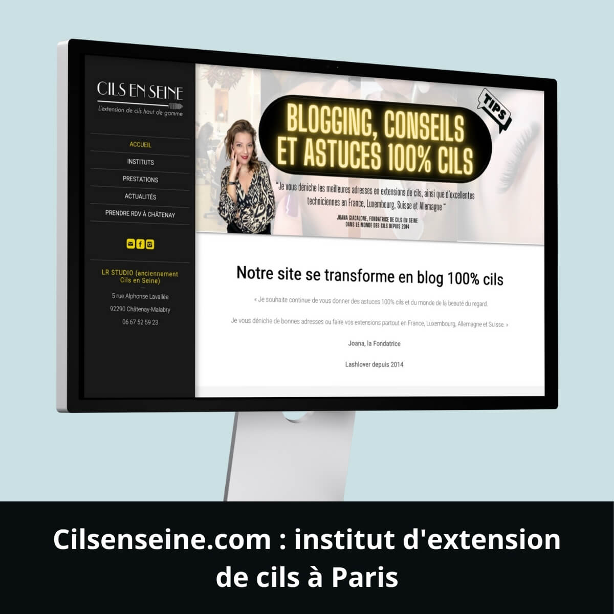 Cilsenseine.com&nbsp;: institut d'extension de cils à Paris