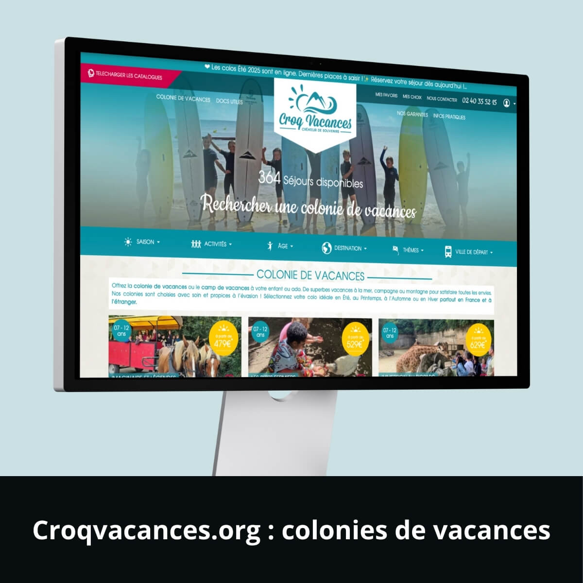 Croqvacances.org&nbsp;: colonies de vacances