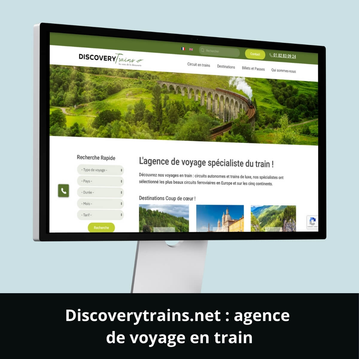 Discoverytrains.net&nbsp;: agence de voyage en train