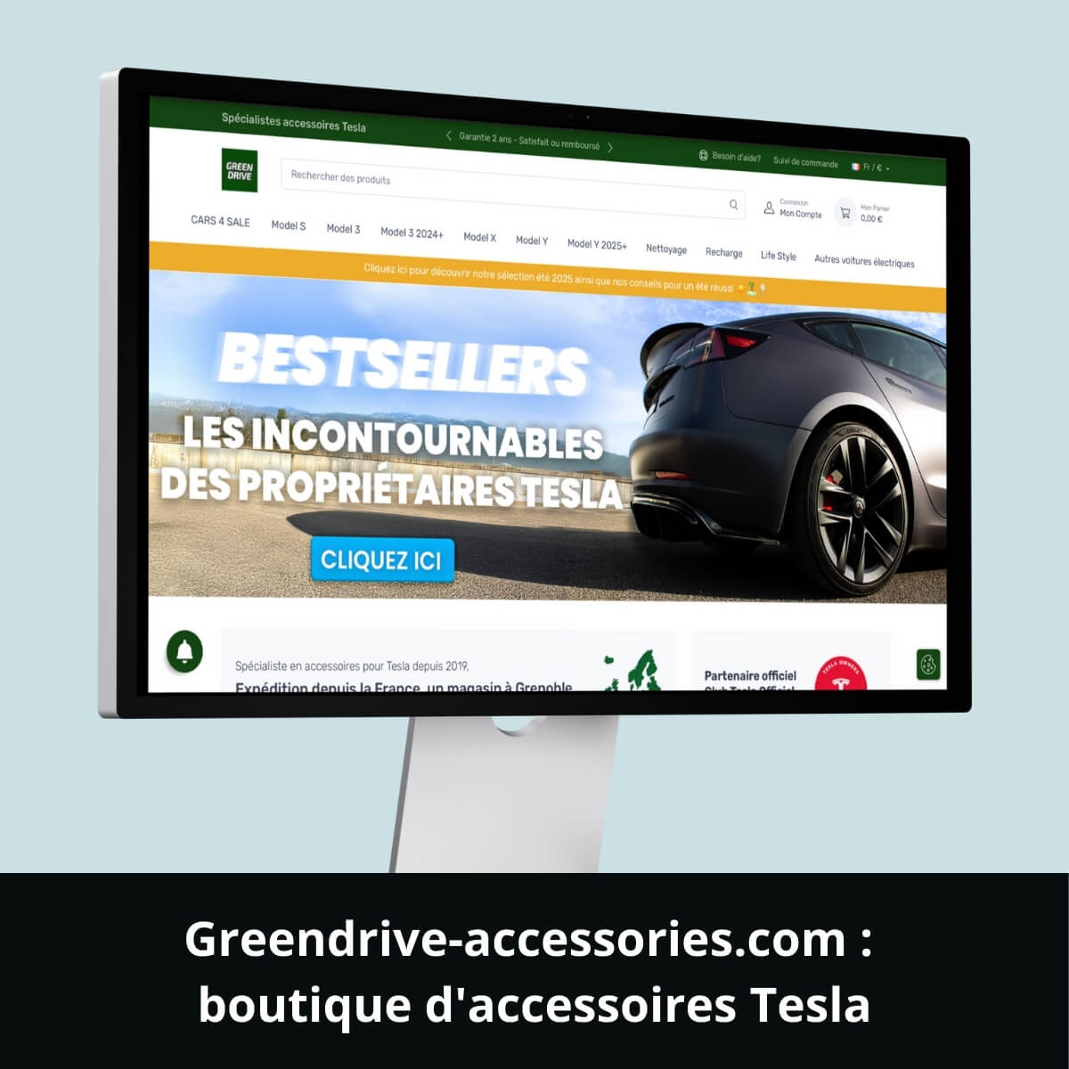 Greendrive-accessories.com&nbsp;: boutique d'accessoires Tesla