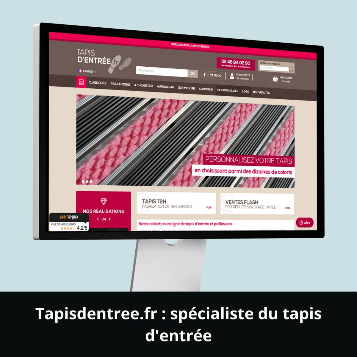 Tapisdentree.fr&nbsp;: spécialiste du tapis d'entrée