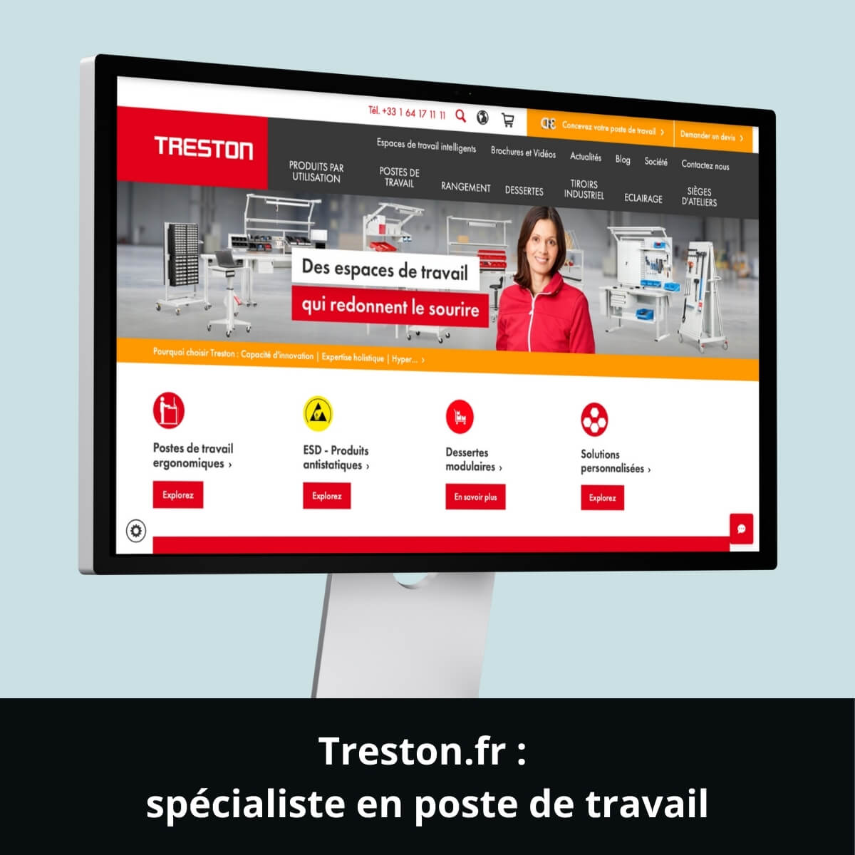 Treston.fr&nbsp;: spécialiste en poste de travail
