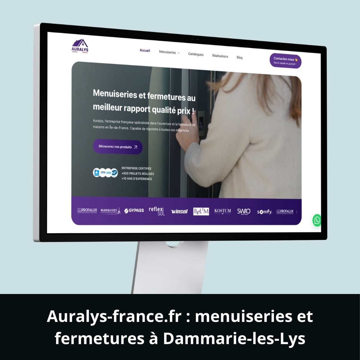 Auralys-france.fr&nbsp;: menuiseries et fermetures à Dammarie-les-Lys